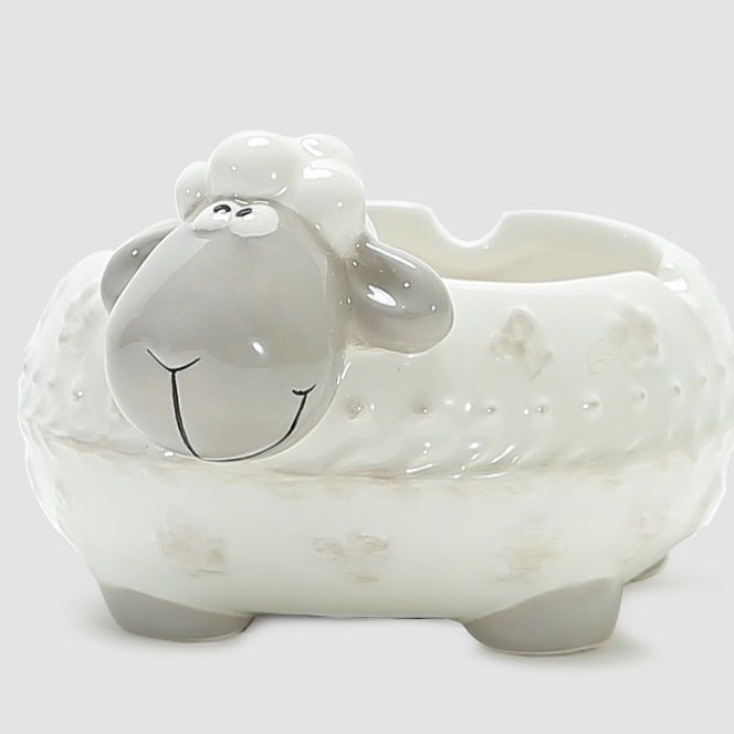 Gạt Tàn Thuốc Bằng Sứ Cỡ Nhỏ Thiết Kế Dễ Thương Tiện Dụng Trang Trí Phòng Khách