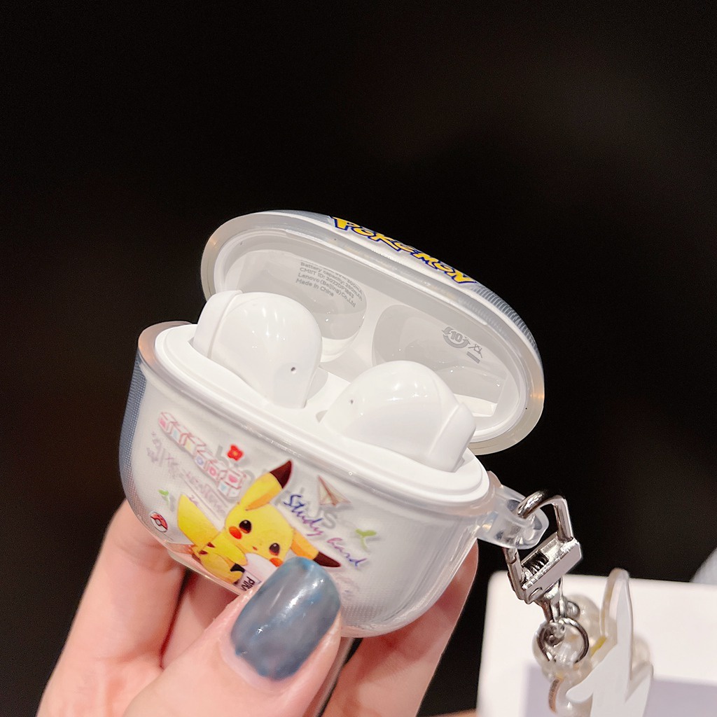 Vỏ Bảo Vệ Hộp Sạc Tai Nghe Không Dây Lenovo LP40S LP40 Pro Bằng TPU Mềm Chống Thất Lạc Hình Công Chúa Stitch / Nàng Tiên Cá /