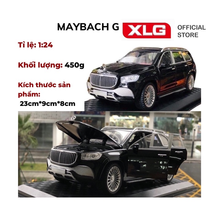 Mô hình xe ô tô Mercedes GLS 600 Maybach có đèn led âm thanh cao cấp