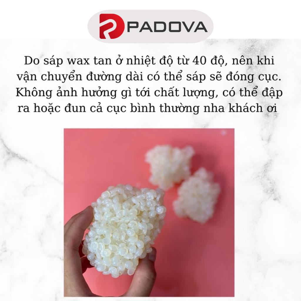 Túi 100gr Sáp Wax Lông Trong Suốt Premium Thơm Mùi Kẹo Siêu Bám Lông Tặng Que PADOVA 1010