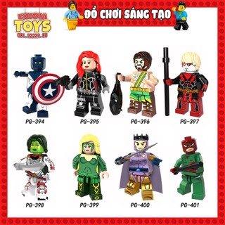 Xếp hình Minifigure Nhân vật siêu anh hùng Marvel - Đồ Chơi Lắp Ghép Sáng Tạo - POGO PG8108