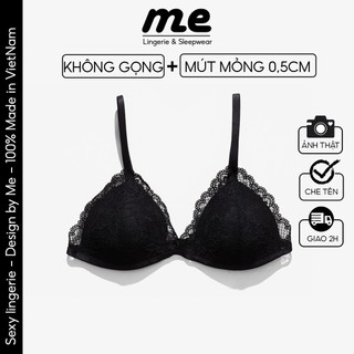 Áo bralette ren mút mỏng không gọng thoáng mát và vai có tăng đơ điều chỉnh thoải mái nhẹ tênh Me lingerie &Sleep wear