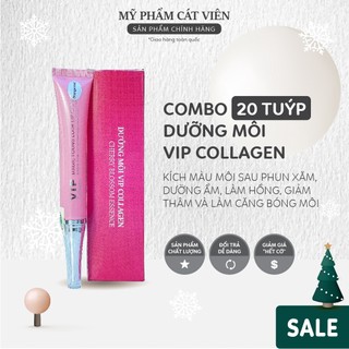 Dưỡng chăm sóc môi Vip Collagen, dưỡng bóng, chống thâm môi, căng bóng, giữ màu môi tự nhiên - 20 tuýp