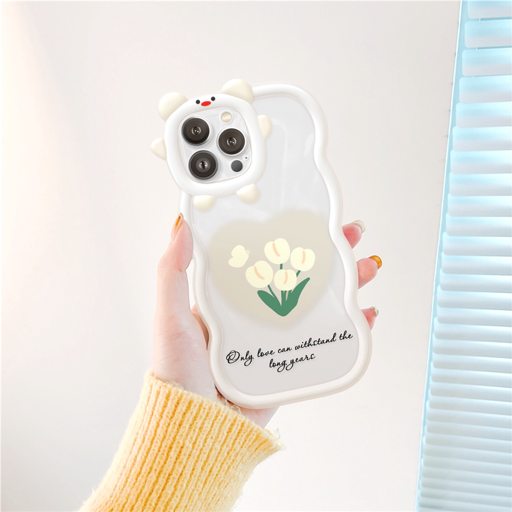 Ốp lưng iphone viền gấu sóng Only Love 6/6plus/6s/6splus/7/7plus/8/8plus/x/xs/11/12/13/14/pro/max/promax/plus/shin/case