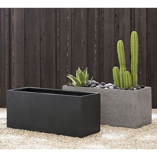 Chậu xi măng đá mài chữ nhật 100x30x30 3 màu sắc - giao hỏa tốc