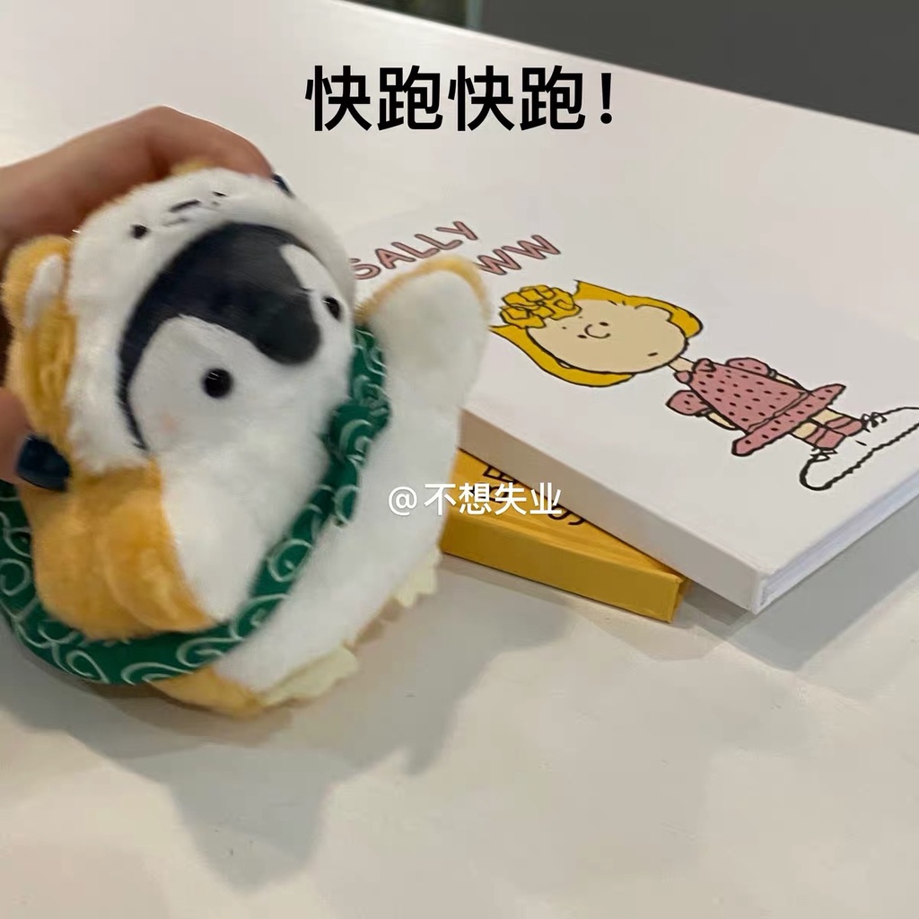 Móc Khóa Hình Chim Cánh Cụt Nhồi Bông Dễ Thương