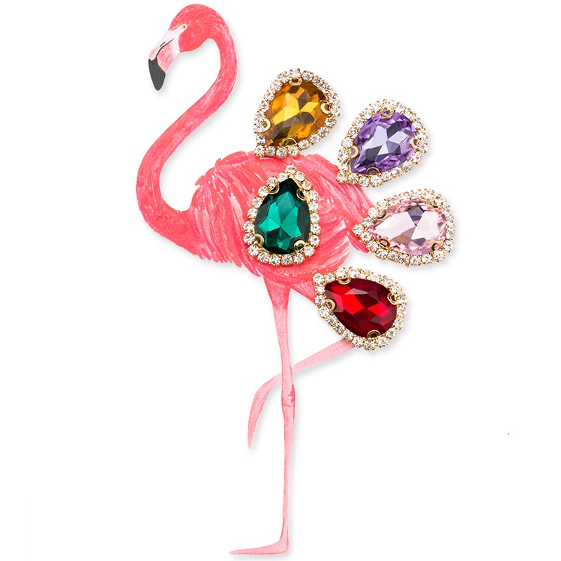 Đá Giả Kim Cương 4 Lỗ Dùng May Vá Quần Áo Diy