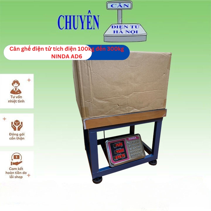 Cân Bàn Chân Ghế Tính Giá Điện Tử 150kg - 300kg NINDA - AD6 NHẬT BẢN - Bảo Hành 2 Năm [HÀNG TỐT NHẤT]
