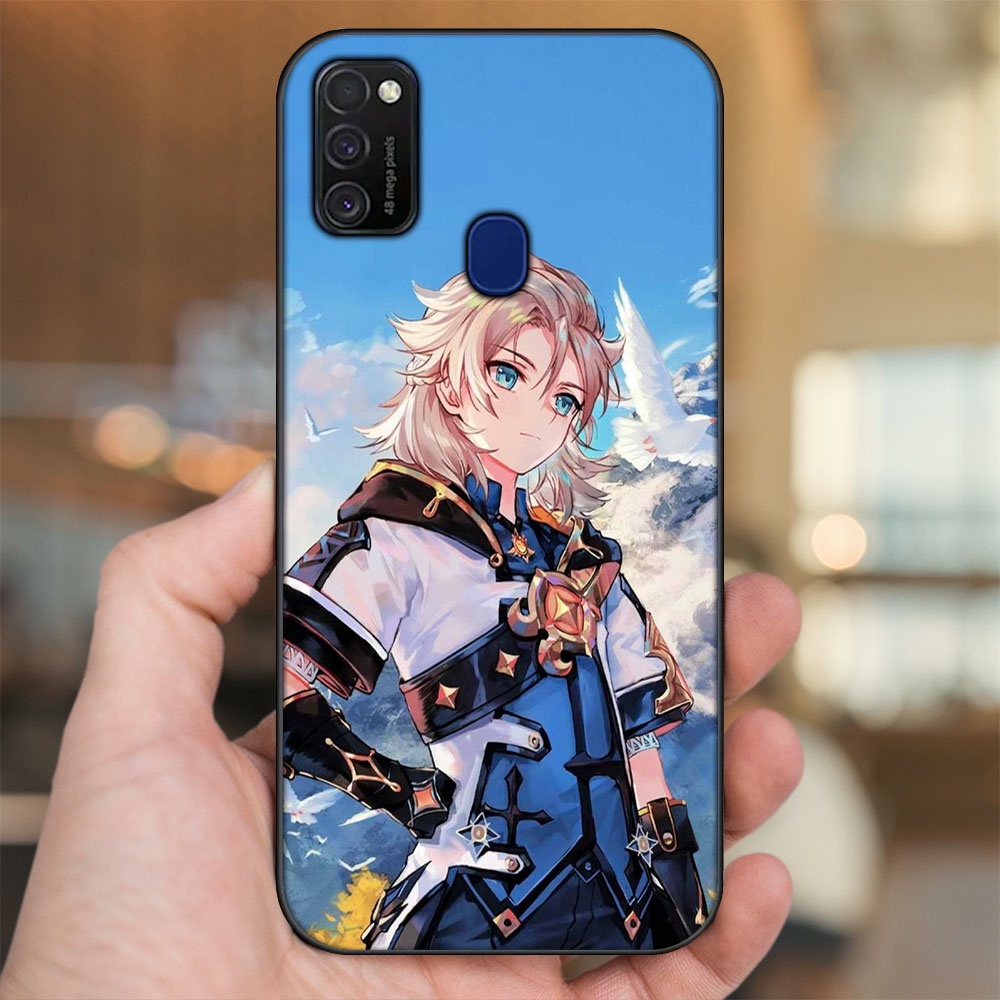 Ốp lưng Samsung M21, M30S viền đen in hình Albedo Genshin Impact