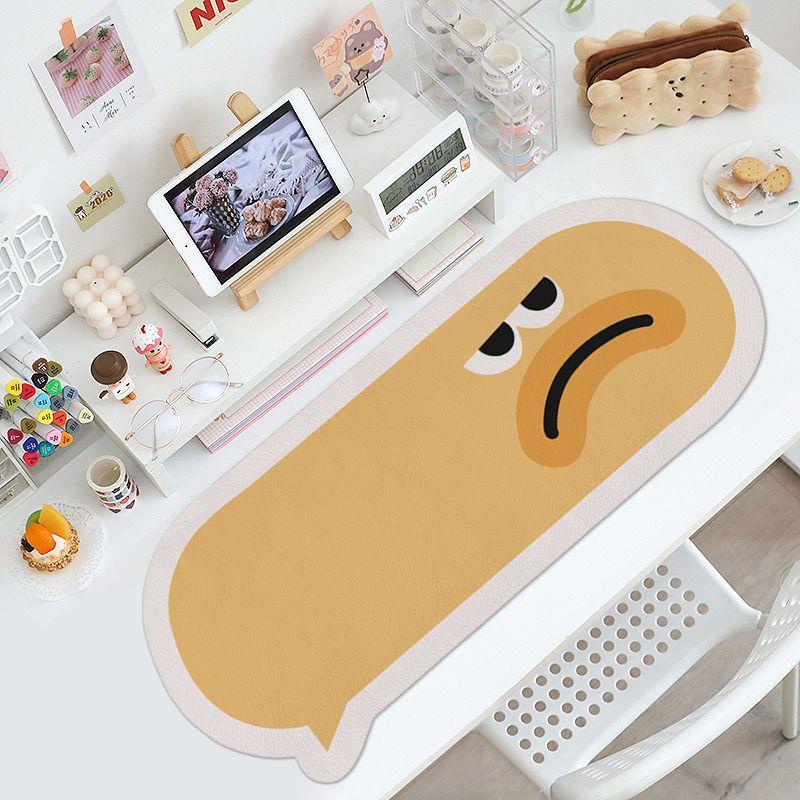 Tấm Lót Chuột Máy Tính Bằng Da Họa Tiết Hoạt Hình Dễ Thương