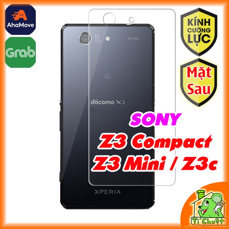 [Ảnh Thật] Kính CL SONY Z3 Compact/ Z3c/ Z3 Mini MẶT SAU Cường Lực 2.5D-9H-0.26mm