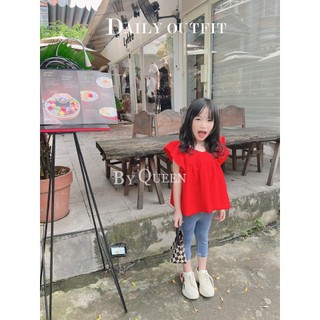 Áo kiểu đỏ xinh Q.B Studio