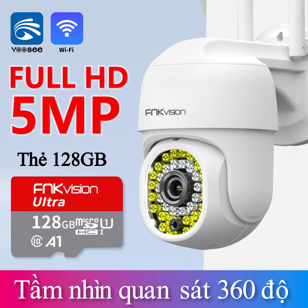 [FNKvision] Camera Ngoài Trời PTZ MINI Xoay 360° Chống Nước YooSee Full HD 5MP 36 Led Ban Đêm Trợ Sáng Đàm Thoại 2 Chiều #4