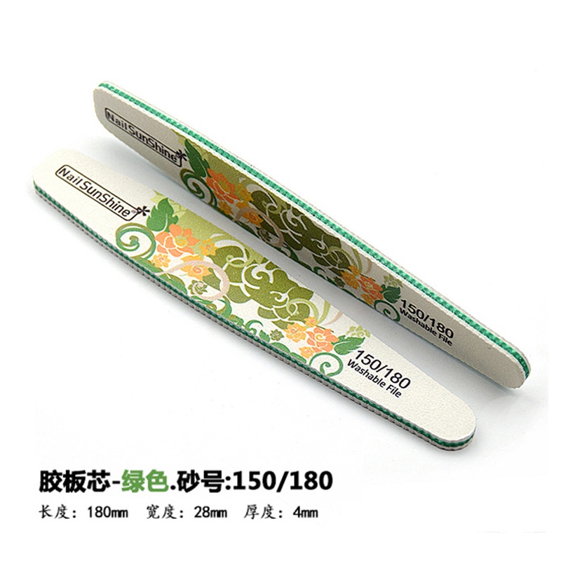 Giấy Nhám Đánh Bóng Móng Tay Màu Trắng Sữa Chống Nước In Hoa Phong Cách Hàn Quốc