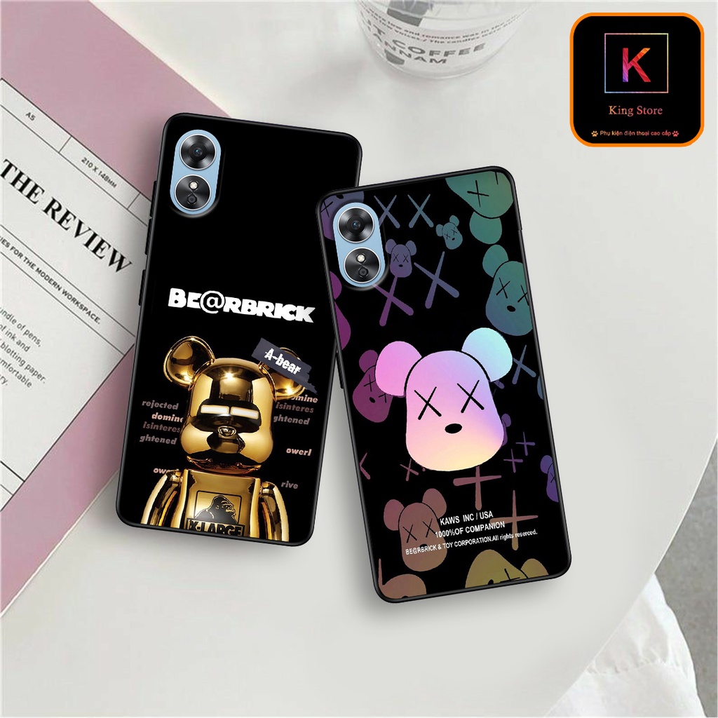 Ốp lưng Oppo A17 - A17k in hình Gấu B.Ŗİ.ÇK - Chất liệu TPU cao cấp