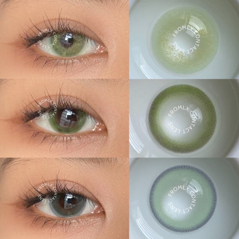TOP CÁC MẪU LENS XANH LÁ FROMLX CONTACT LENS PHONG CÁCH TÂY SÁNG NỔI BẬT (6 THÁNG) (0 ĐỘ)