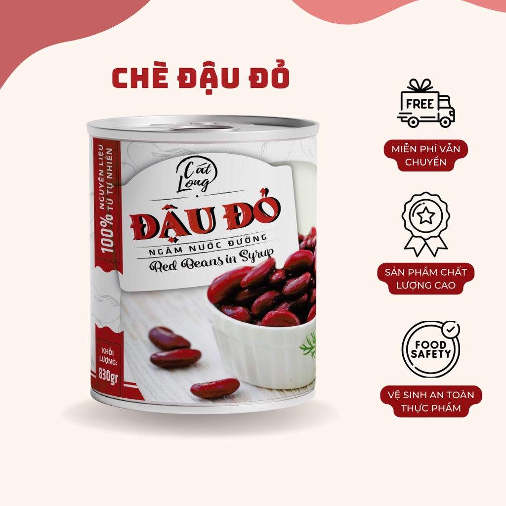 Chè đậu đỏ cát long 425g