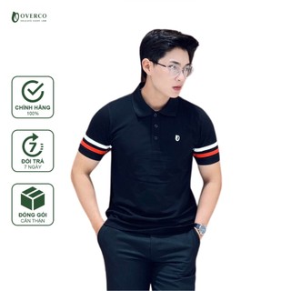 Áo Polo Nam Hower OVERCO Sọc Viền Tay Cao Cấp Chất Vải Cotton USA Mềm Mịn Thoáng MÁt Co Giãn 4 Chiều