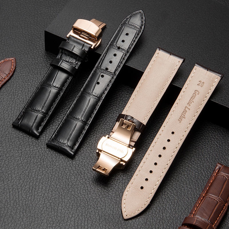 TISSOT Dây Đeo Bằng Da Bò Thật Thay Thế Cho Đồng Hồ Casio Mido Longines Alternative