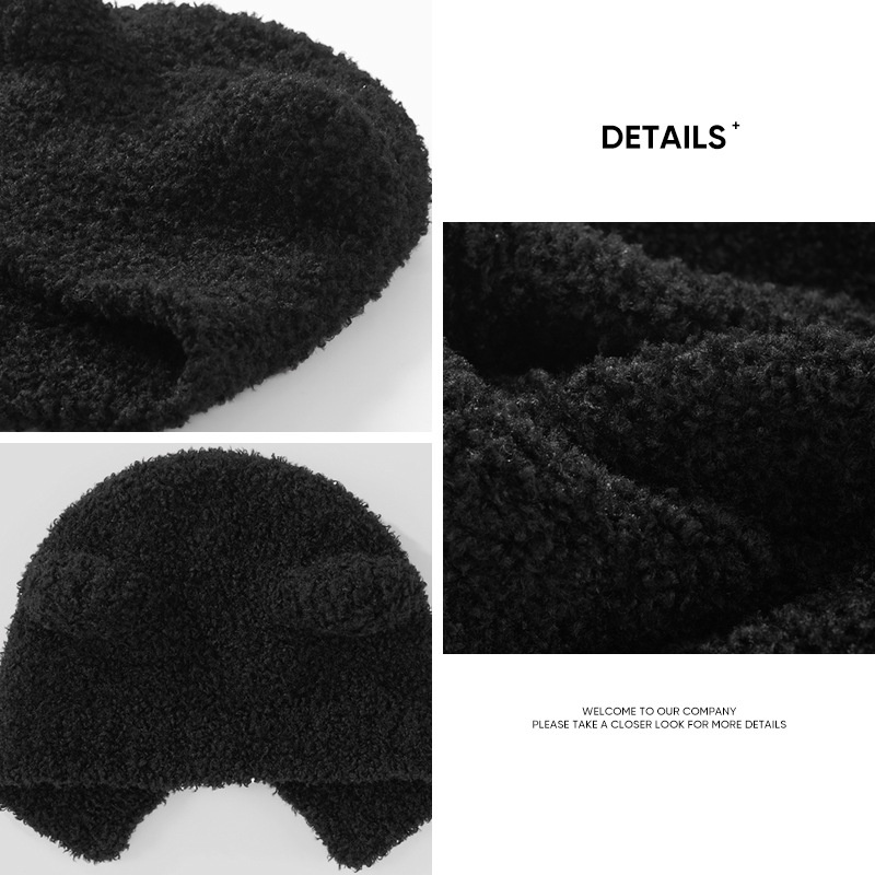 Mũ Lông Giữ Ấm Tai Gấu Dễ Thương Cho Nữ