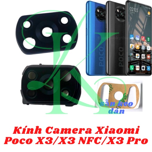 Kính chụp camera xiaomi poco x3
