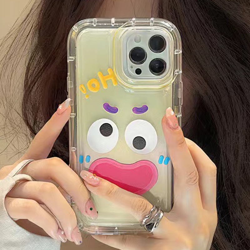 Ốp Điện Thoại TPU Silicon Trong Suốt Họa Tiết Emote Dễ Thương Cho IPhone 14 11 13 12 Pro XS Max 6 6S 7 8 Plus X XR