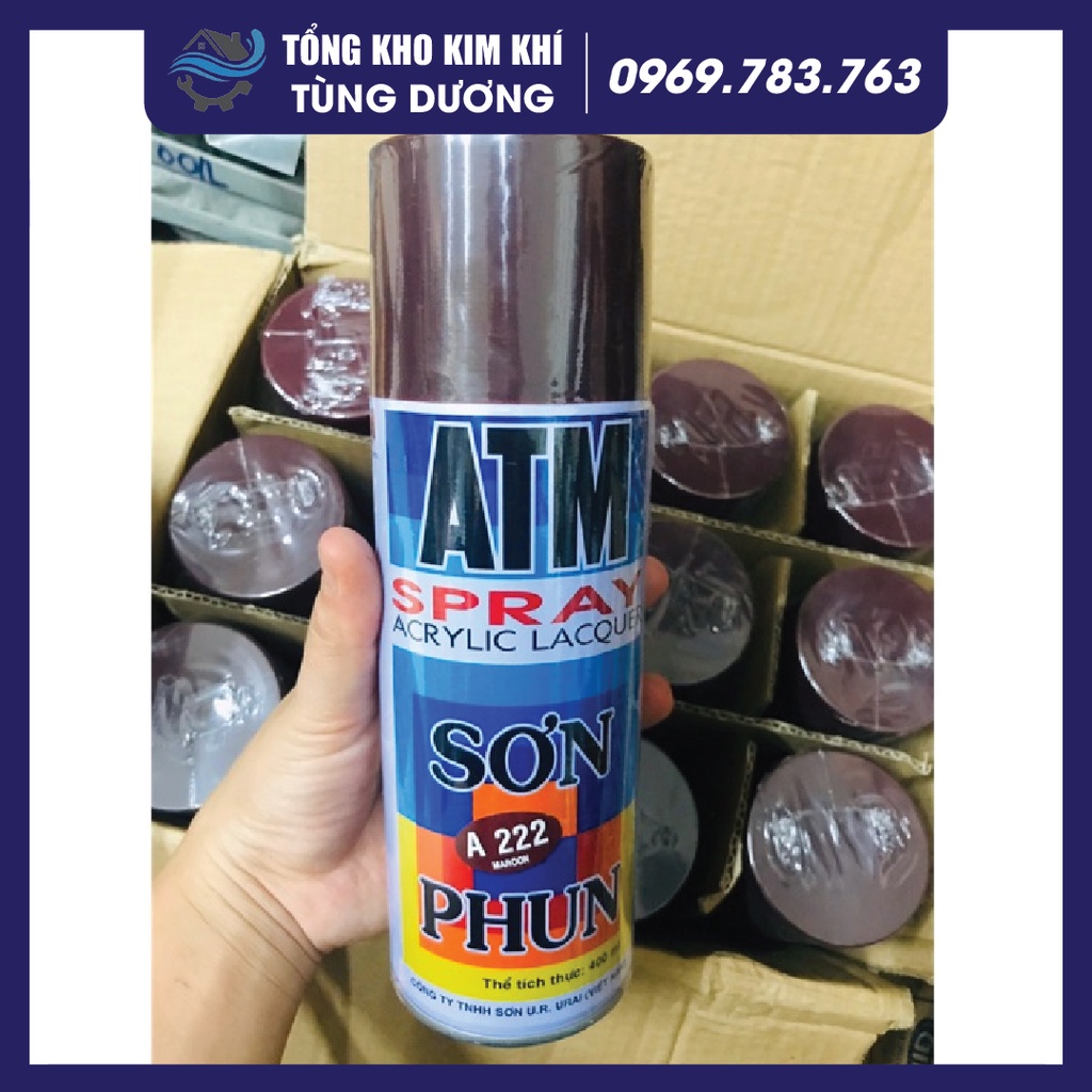 CÓ SHIP HỎA TỐC Sơn xịt ATM, TV sơn phun ATM, TV sơn ATM, TV sơn cầm tay các màu