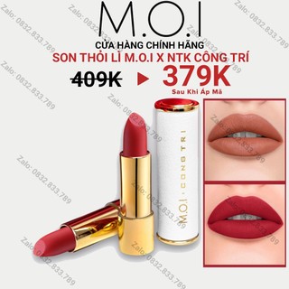Son Hồ Ngọc Hà MOI Cosmetics MOI X CÔNG TRÍ bản giới hạn - bền màu lâu trôi【CAM KẾT HÀNG CHÍNH HÃNG®】