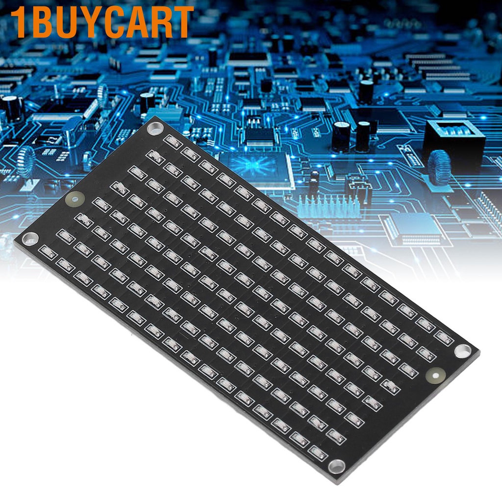 1buycart LED Matrix Control Module 8x16 Panel IC2 Communication Display DC3.3‑5V Single Board Computers