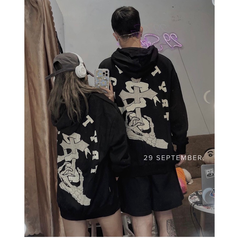Áo hoodie thánh giá nam nữ dày dặn hàng nỉ 2 da - SC13