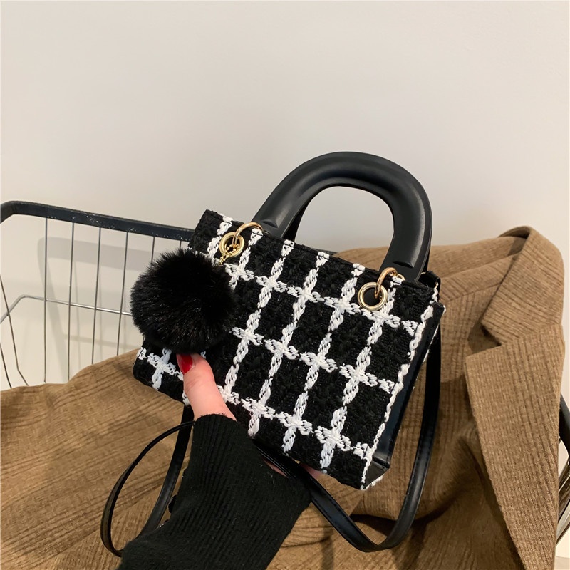 Túi Đeo Chéo Chất Liệu Len Thời Trang Mùa Thu Cho Nữ