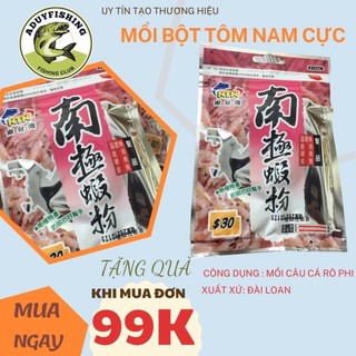 Mồi câu bột tôm nam cực NTN, mồi câu chính hãng Aduy fishing