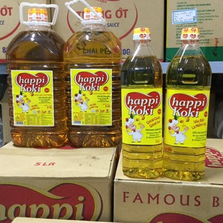 Dầu  Ăn Cao Cấp Happi Koki can 5 lit