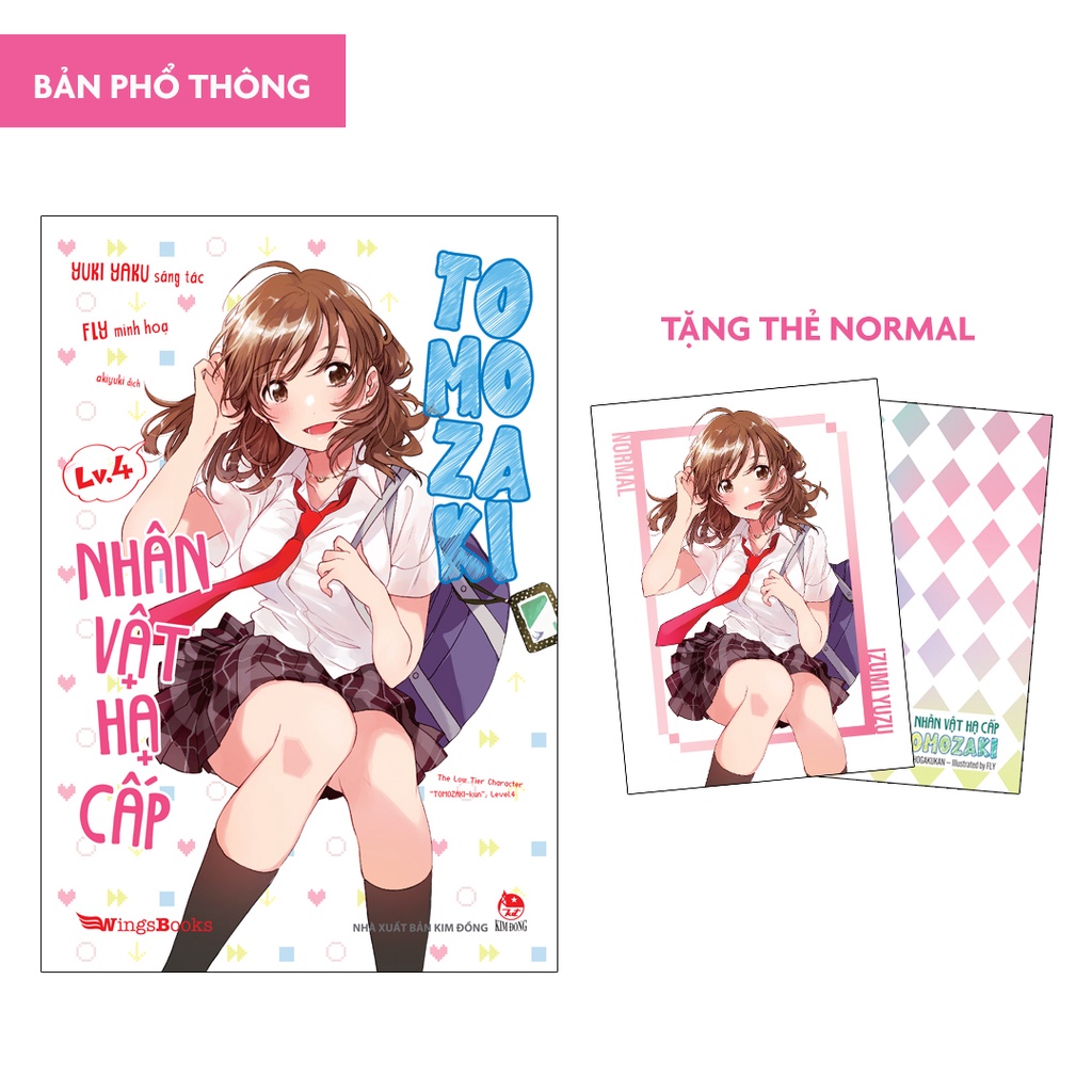 Sách Nhân Vật Hạ Cấp Tomozaki - Tập 4 - Tặng Thẻ Normal
