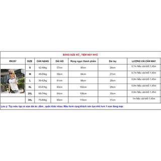RN387_Rập giấy may áo thun raglan nữ