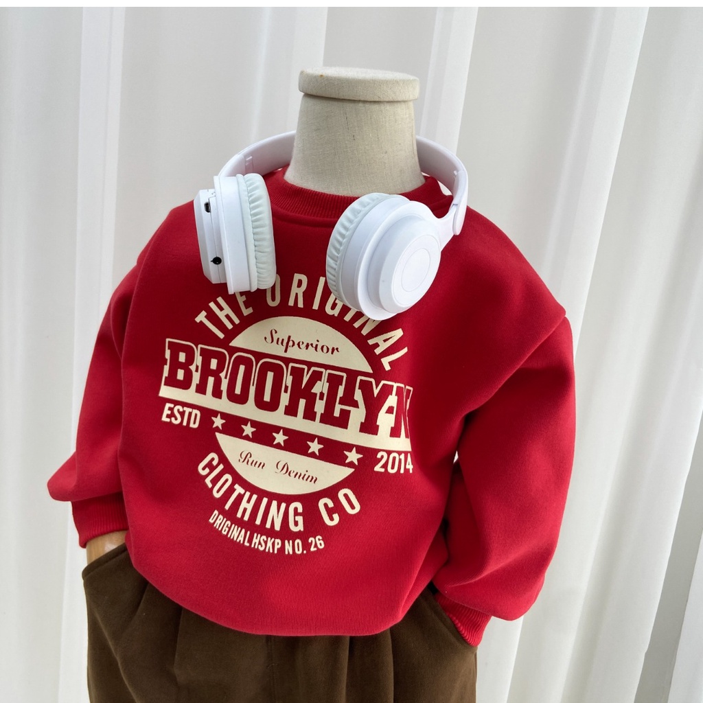 Áo Nỉ Lót Lông Cừu Thời Trang Thu Đông Cho Bé Trai