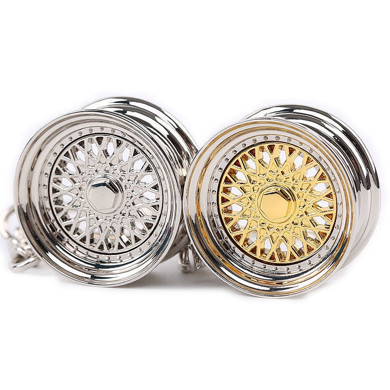 Car Key Ring Modified Rim Rim Wheel Metal Te37 BBS Handbag Pendant Model Toy JDM gl97