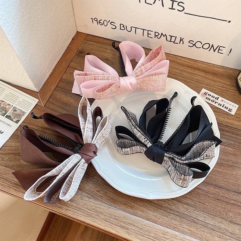 Kẹp Tóc Bấm Vải Nơ - KEP1417