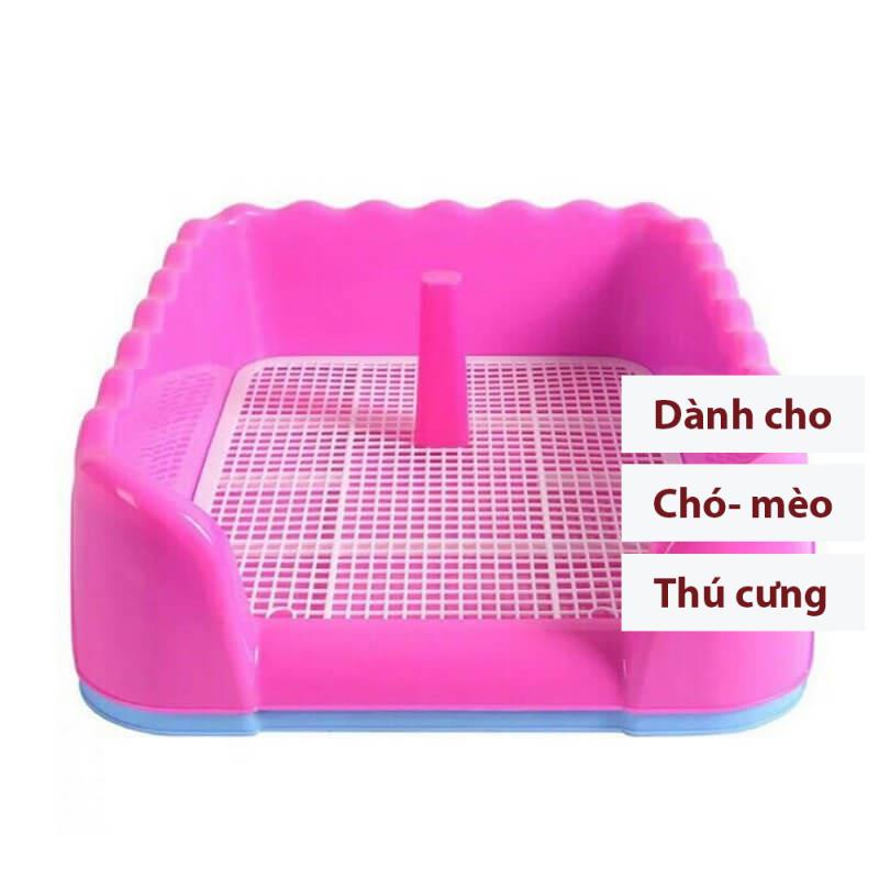 Khay vệ sinh cho chó Orgo size M-Trung (loại có 3 tường chắn) chống văng bẩn chất thải ra nền nhà.