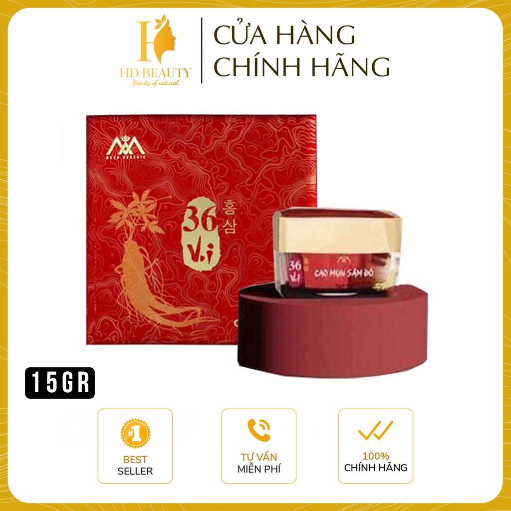 Cao mụn sâm đỏ 36 vị Meea Oranic 15g