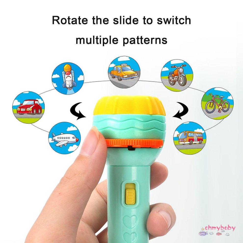 Máy Chiếu Đèn Pin Giáo Dục Mầm Non Đồ Chơi Sinh Nhật Hoặc Quà Tặng Giáng 24 Mẫu Trẻ Em [O/19]