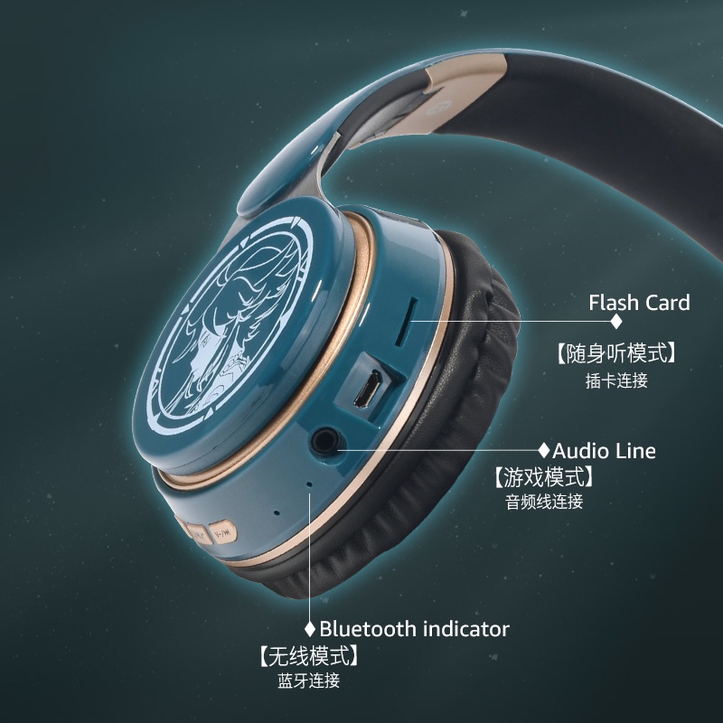 Tai Nghe Bluetooth Không Dây 2 Trong 1 Dùng Để Hóa Trang Nhân Vật Xiao