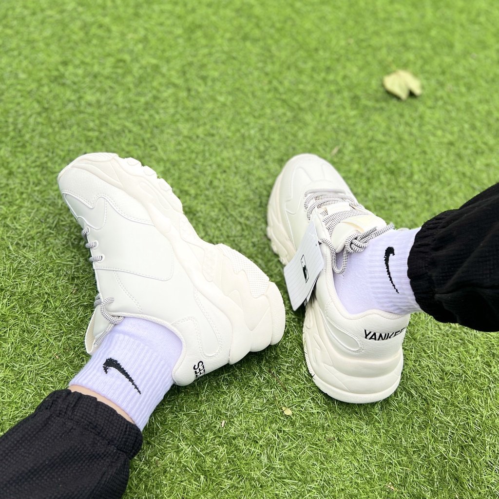 Giày Thể Thao MLB Chunky NY Màu Kem Đủ Size
