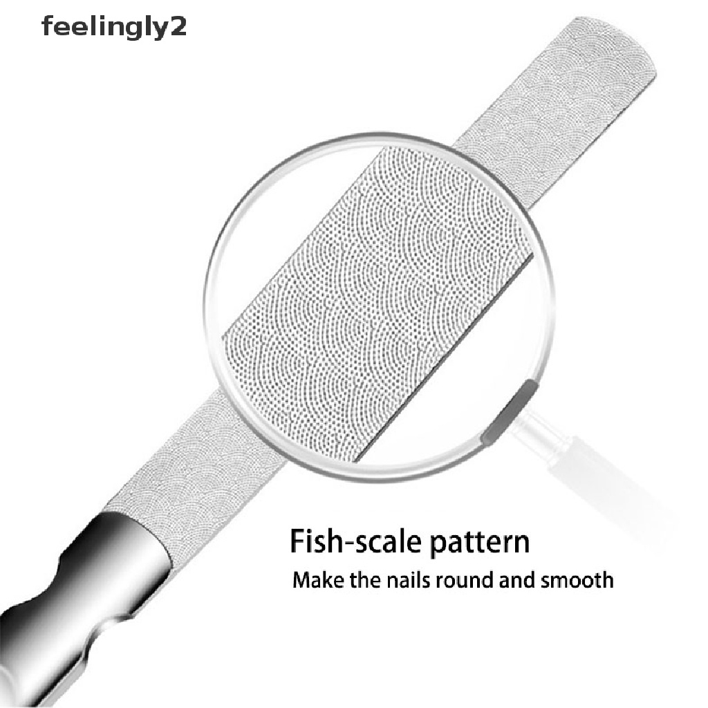 Dũa Móng Tay Hai Mặt Bằng Thép Không Gỉ Chuyên Nghiệp