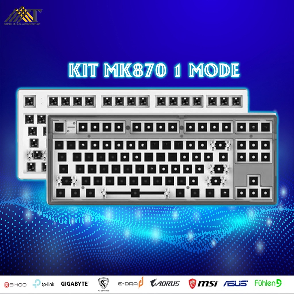 Bộ kit phím cơ FL-Esports K210-MK870 Hotswap RGB - Chính hãng BH 12 tháng