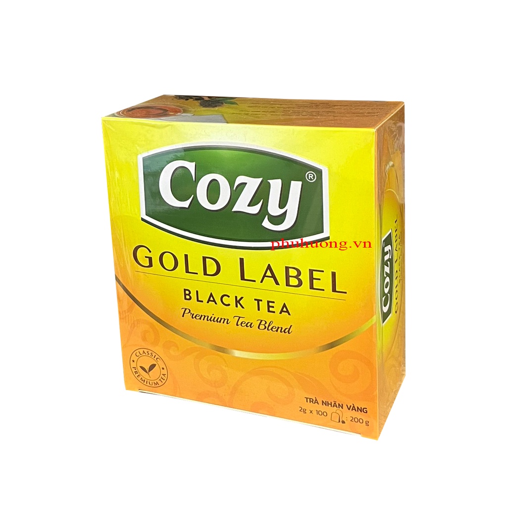 Cozy đen nhãn vàng 100 gói