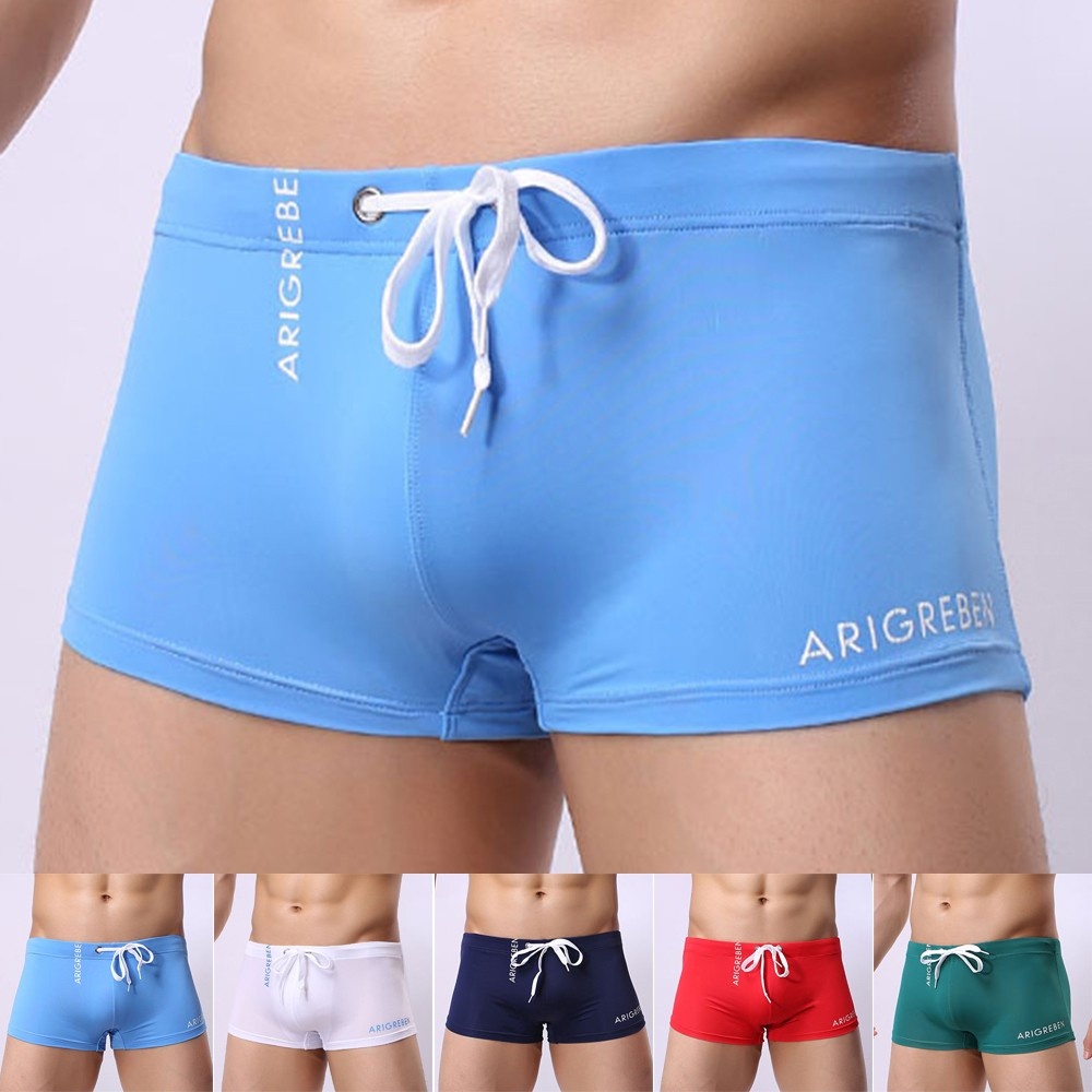 Quần Bơi Boxer Nhanh Khô Xuyên Thấu Gợi Cảm Cho Nam