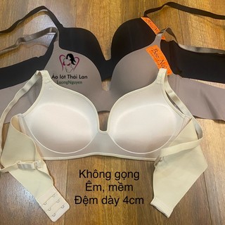 Áo ngực không gọng su đệm dày nâng ngực cao cấp Thái lan 8126 mút 4cm mềm mát size 32 đến size 36 cho ngực nhỏ