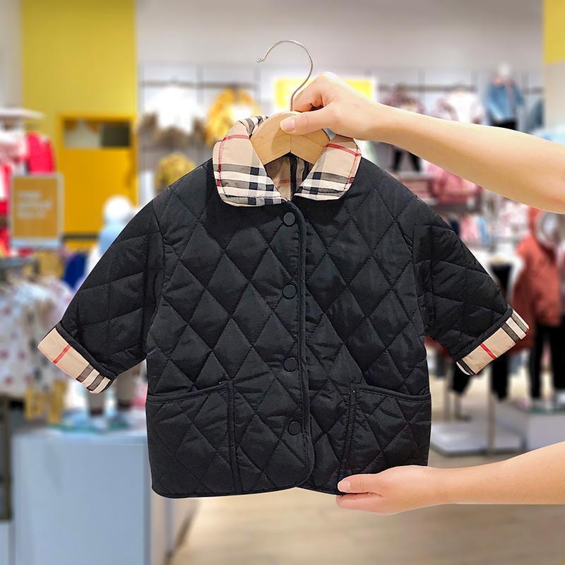 Áo Khoác Nhồi Bông Hai Mặt Phong Cách Hàn Quốc Thời Trang Thu Đông Hàng Mới 2021 Dành Cho Bé Trai Và Bé Gái