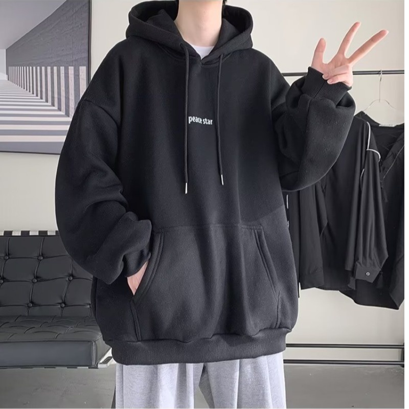 Áo Hoodie Mùa Thu Dáng Rộng Tay Dài Có In Chữ Thời Trang Cho Nam Và Nữ